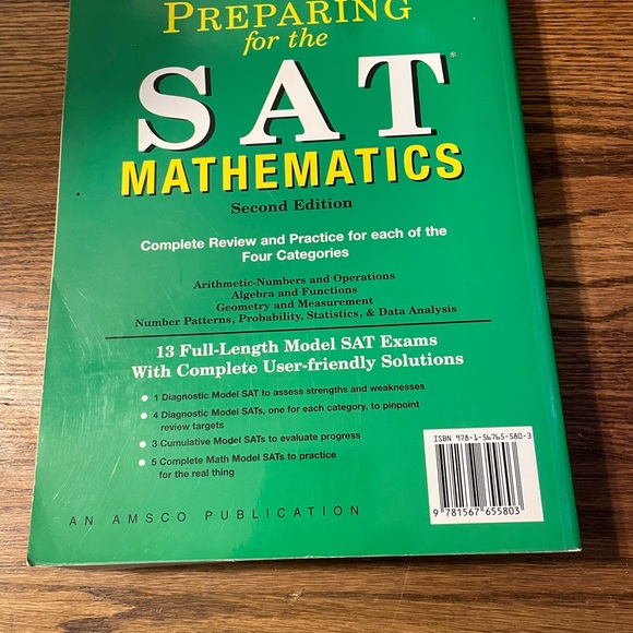 Preparing for the SAT Mathematics Second Edition - Picture 2 of 2